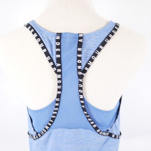 Under Armour Blue Tank Top Small Heatgear Activewear Loose - Picture 5 of 8